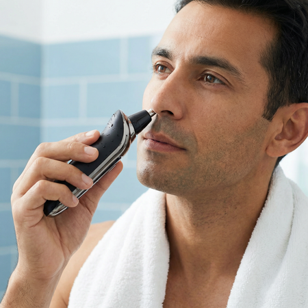 Rasoir Hommes Électrique Rotatif Professionnelle Rechargeable Étanche 3-en-1 Barbe Cheveux Tondeuse