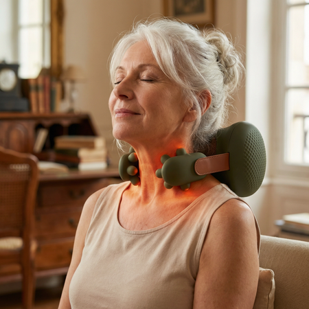 CerviRelax | Masseur Cervical Électrique | Soulage Douleurs Cou & Dos | Massage Relaxant Rechargeable