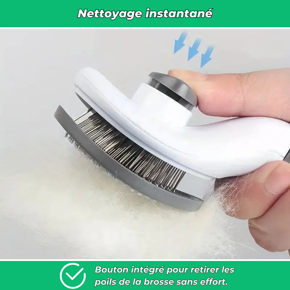 Brosse de toilettage pour chiens et chats – Anti-poils et facile à nettoyer