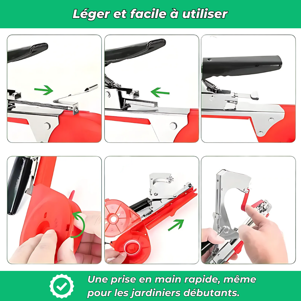 JardiClip Outil d'Attache pour Tiges de Plantes – Support Pratique pour Croissance des Plantes
