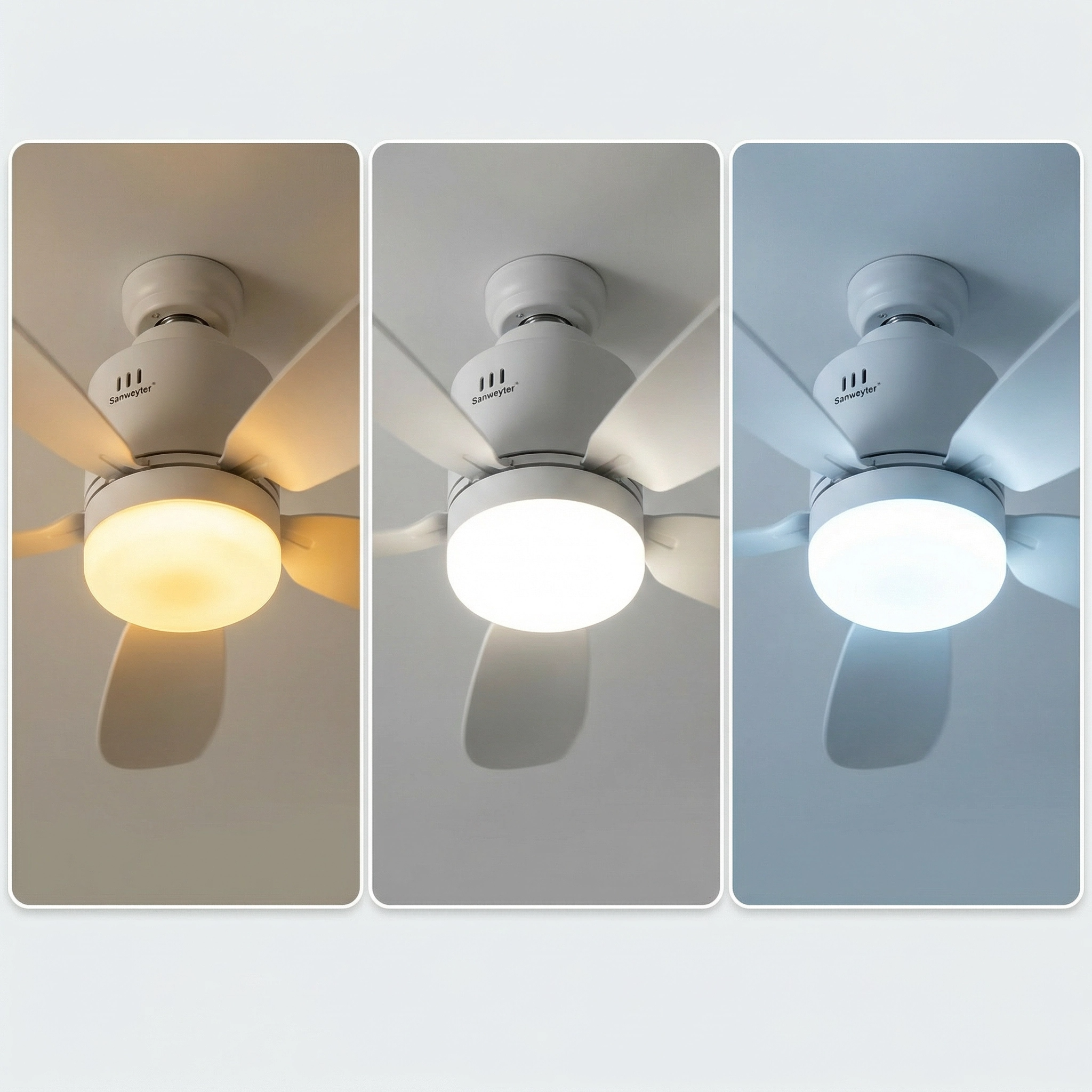 Lumi’Air PRO | Ventilateur de Plafond avec LED Silencieux & Connecté