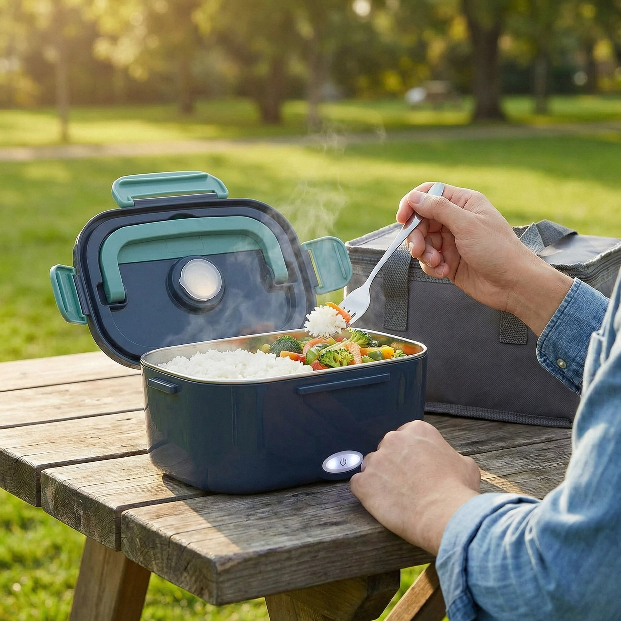 Lunch Box Chauffante Électrique | Boîte à Déjeuner Repas Chaud Partout | Voiture, Bureau et Maison Portable