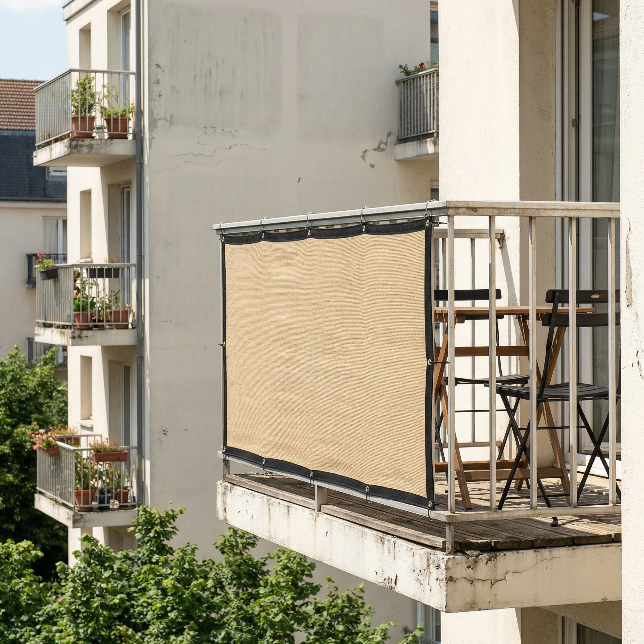 Voile d'Ombrage Premium | Protection Solaire Jardin Anti-UV Résistant Terrasse Extérieur