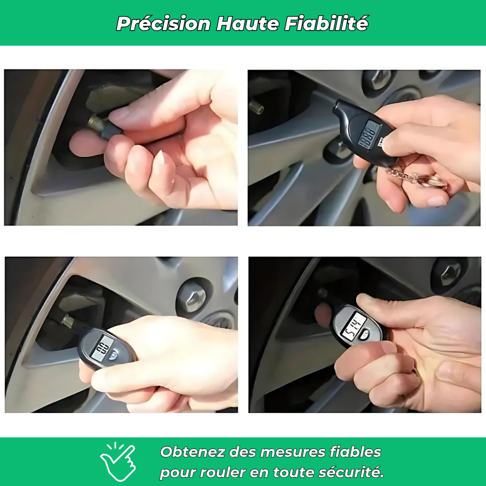 AirCheck PRO – Manomètre digital haute précision pour pneus auto et moto