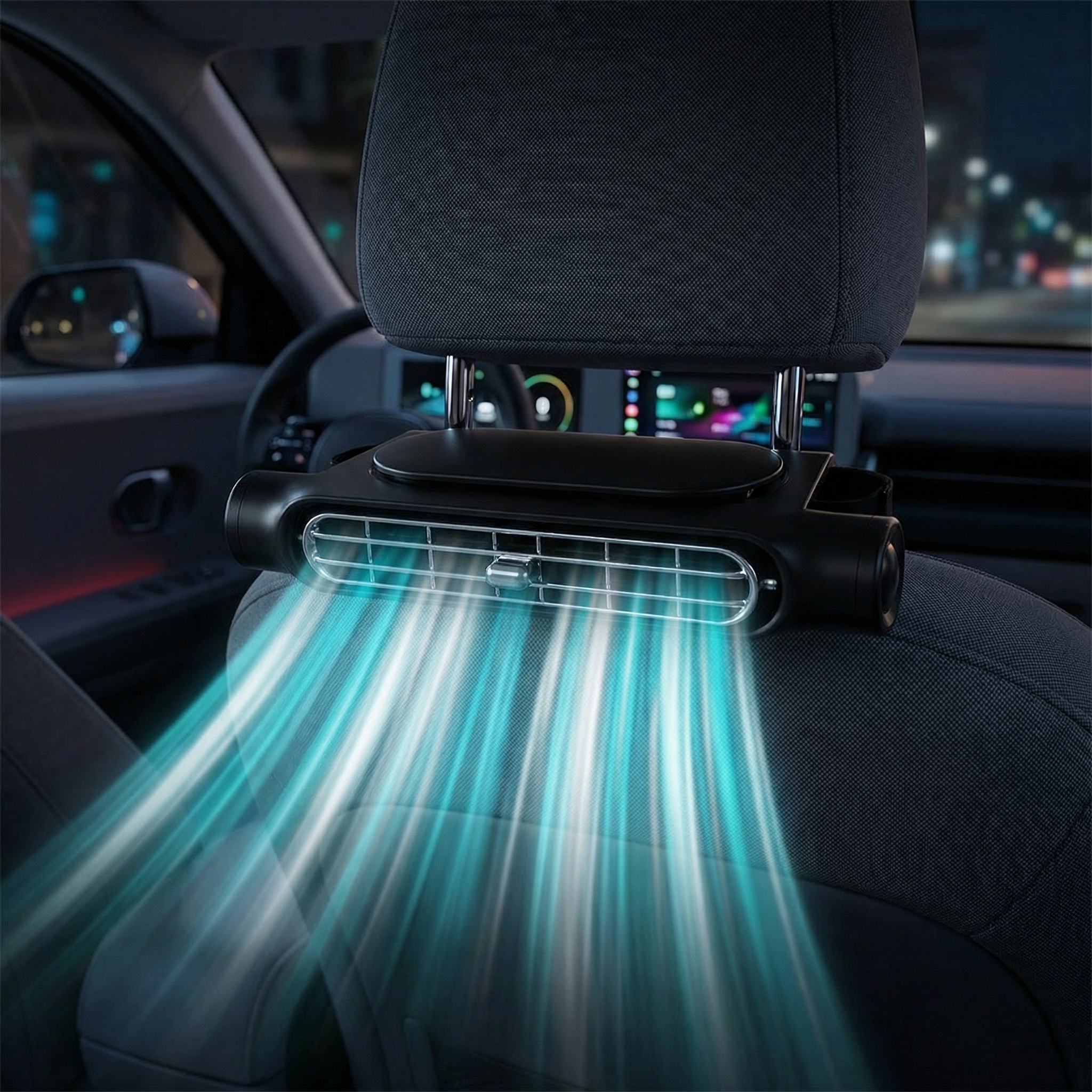 Ventilateur de Voiture pour Conducteur | Fraîcheur Instantanée, 3 Vitesses, Silencieux et Réglable pour Siège Auto