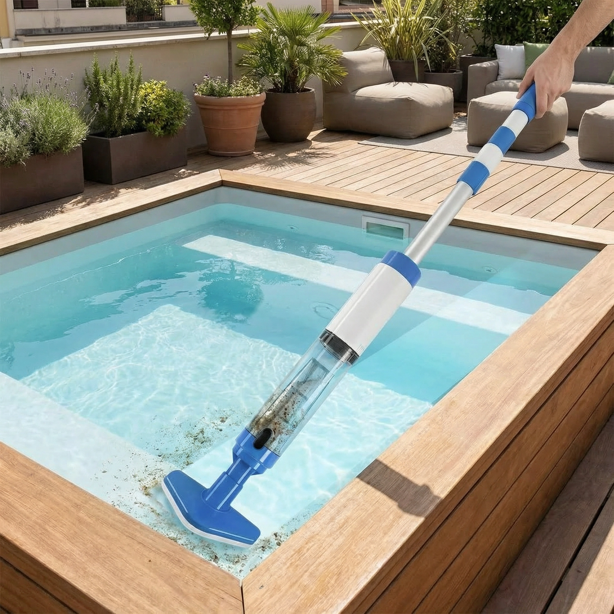 AquaClean | Aspirateur Piscine 3 en 1 Sans Fil | Nettoyage Facile et Rapide