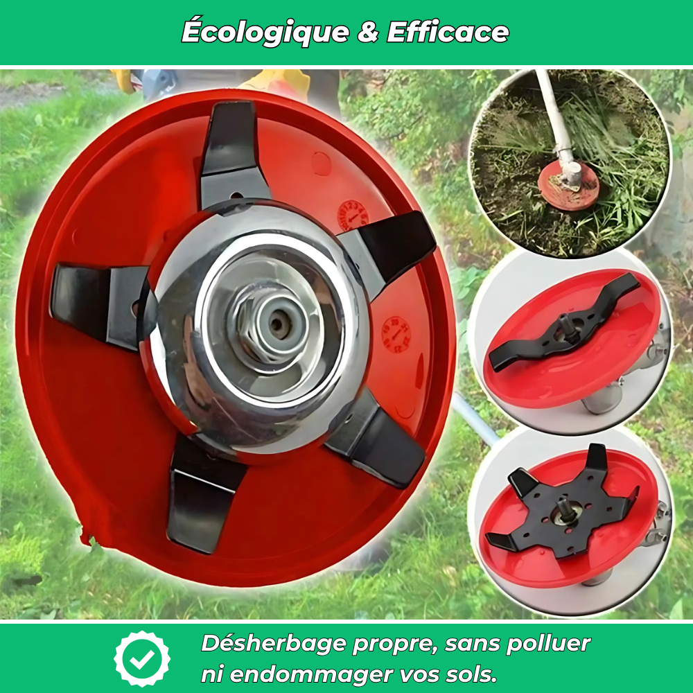 D60 PRO Disque de Désherbage Puissant pour Débroussailleuses – Coupe Efficace des Mauvaises Herbes