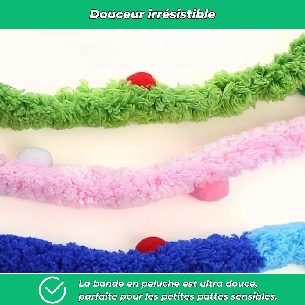 Jouet en peluche pour chat – Souris suspendue avec tige flexible