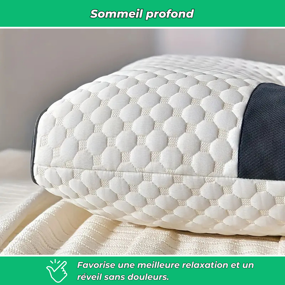 Sleep'Zen | Oreiller cervical réglable ergonomique | Confort & Soulagement du cou
