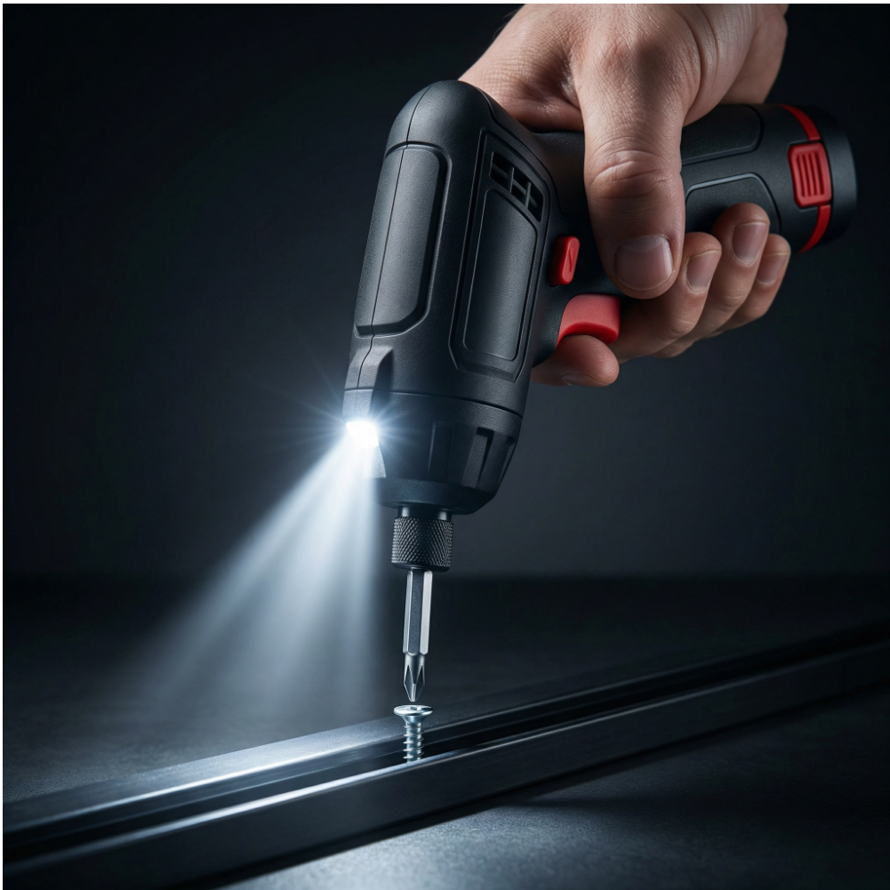 Kit de Tournevis Électrique Compact | 27 Pièces avec Embouts Rotatifs à 90° Sans Fil 3.6V