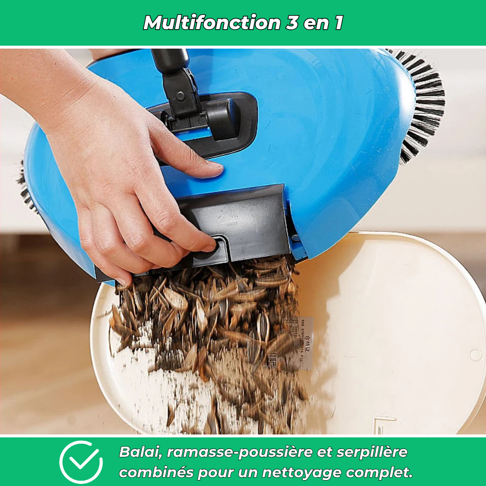 Balai multifonction 3 en 1 – Sans fil Ramasse-poussière Serpillière