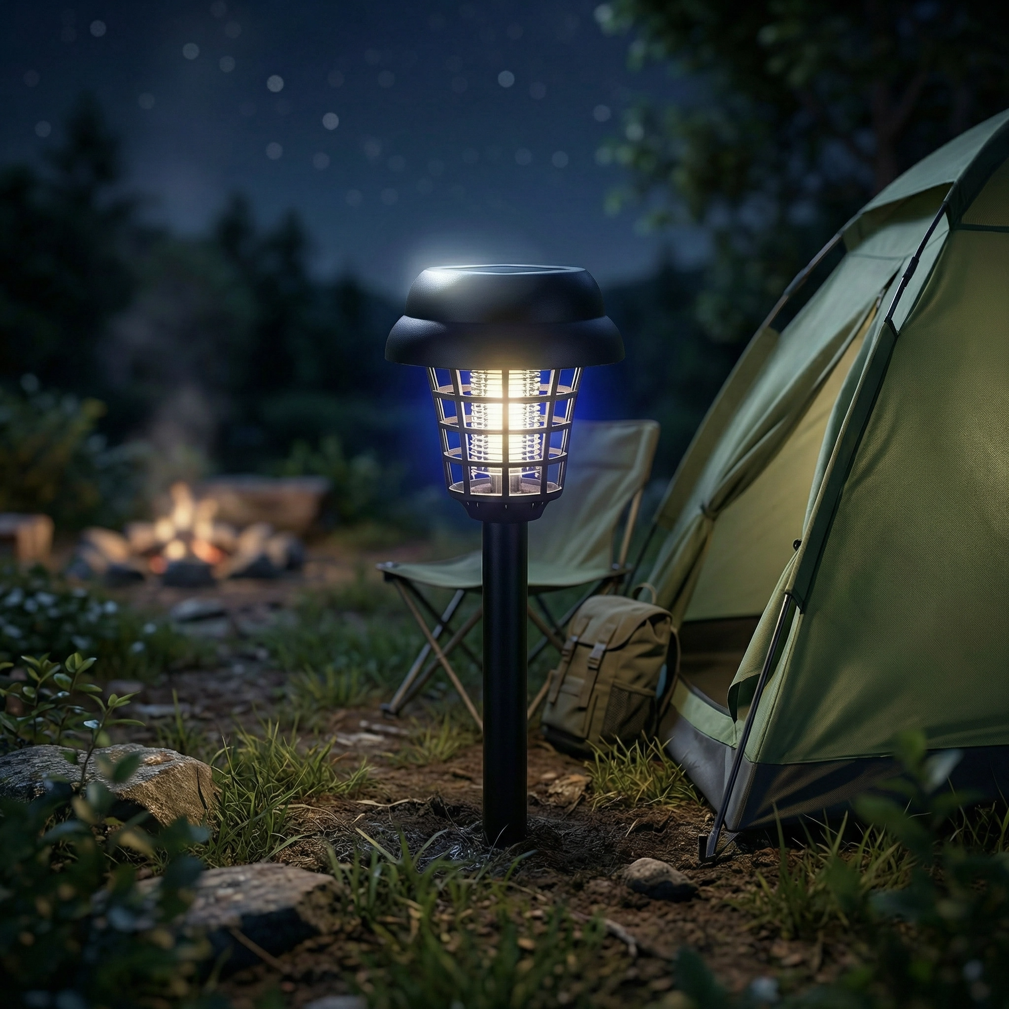 Lampe Solaire Anti-Moustiques Extérieure | Protection Efficace Jardin & Terrasse