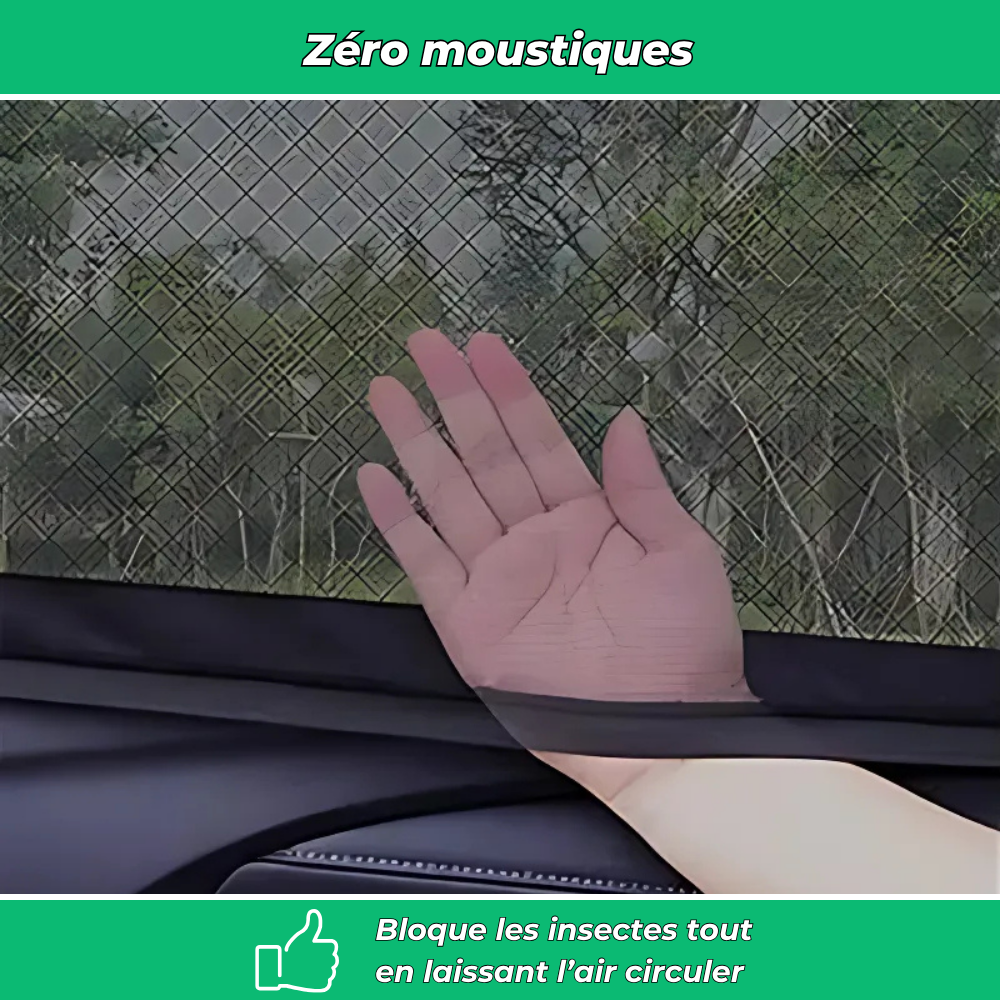 SunSock – Pare-soleil moustiquaire pour vitres arrière (lot de 2)