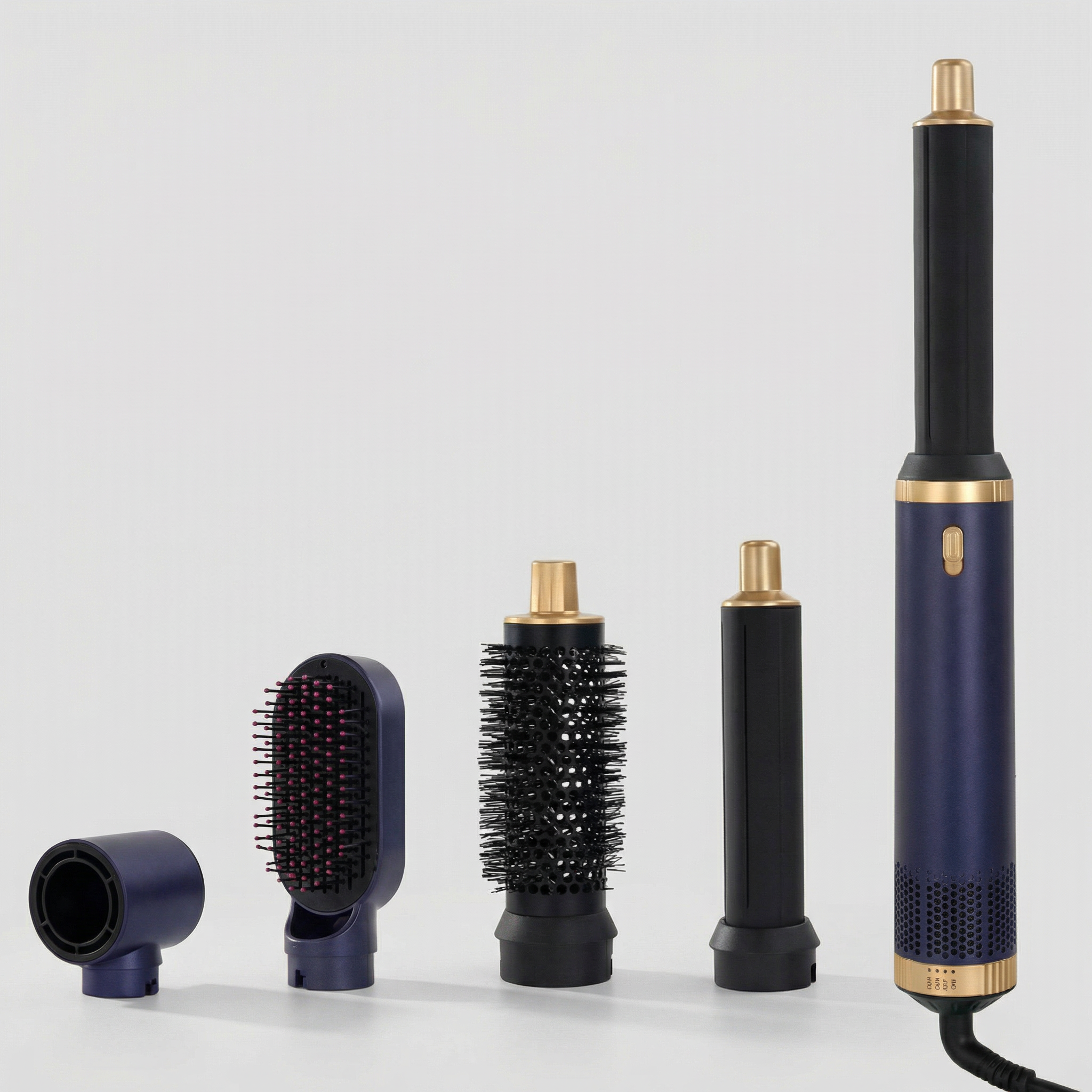 Brosse Soufflante 5-en-1 pour Cheveux | Coiffure Rapide, Lissage & Boucles 1000W