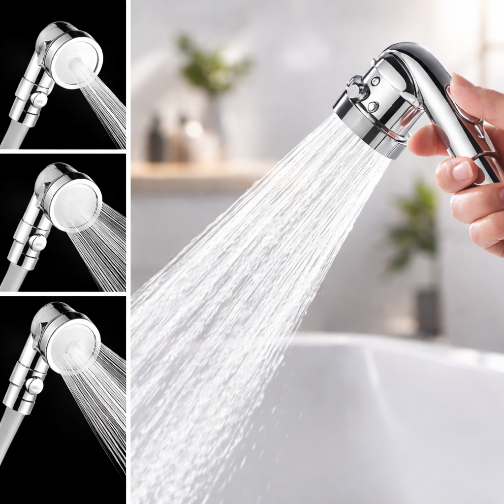 Douchette Universelle pour Lavabo | Fixation Adhésive Sans Perçage | Rallonge Robinet Flexible