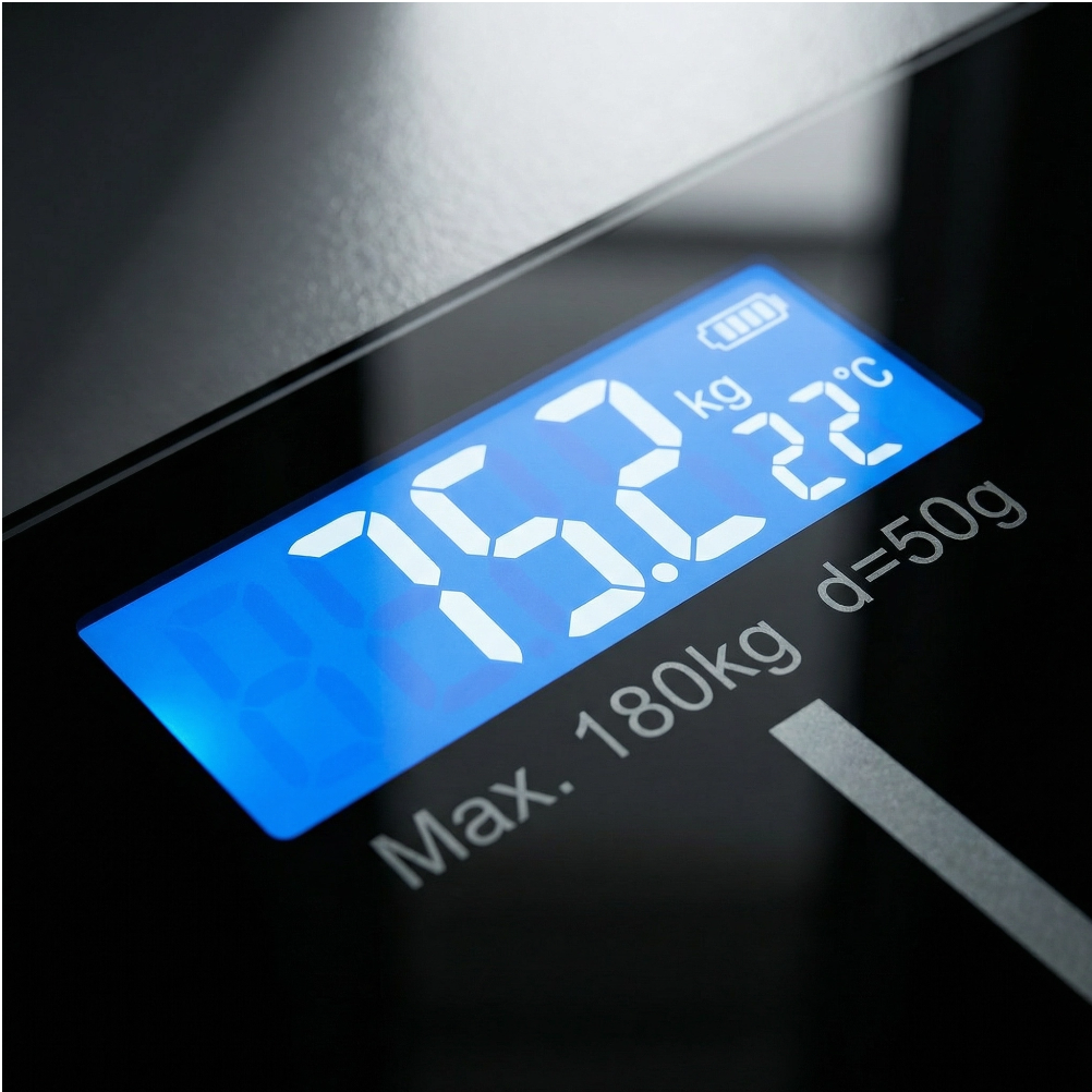 Pèse-Personne Électronique Connecté LCD Haute Définition – Balance Numérique Haute Précision 180KG Grand Format