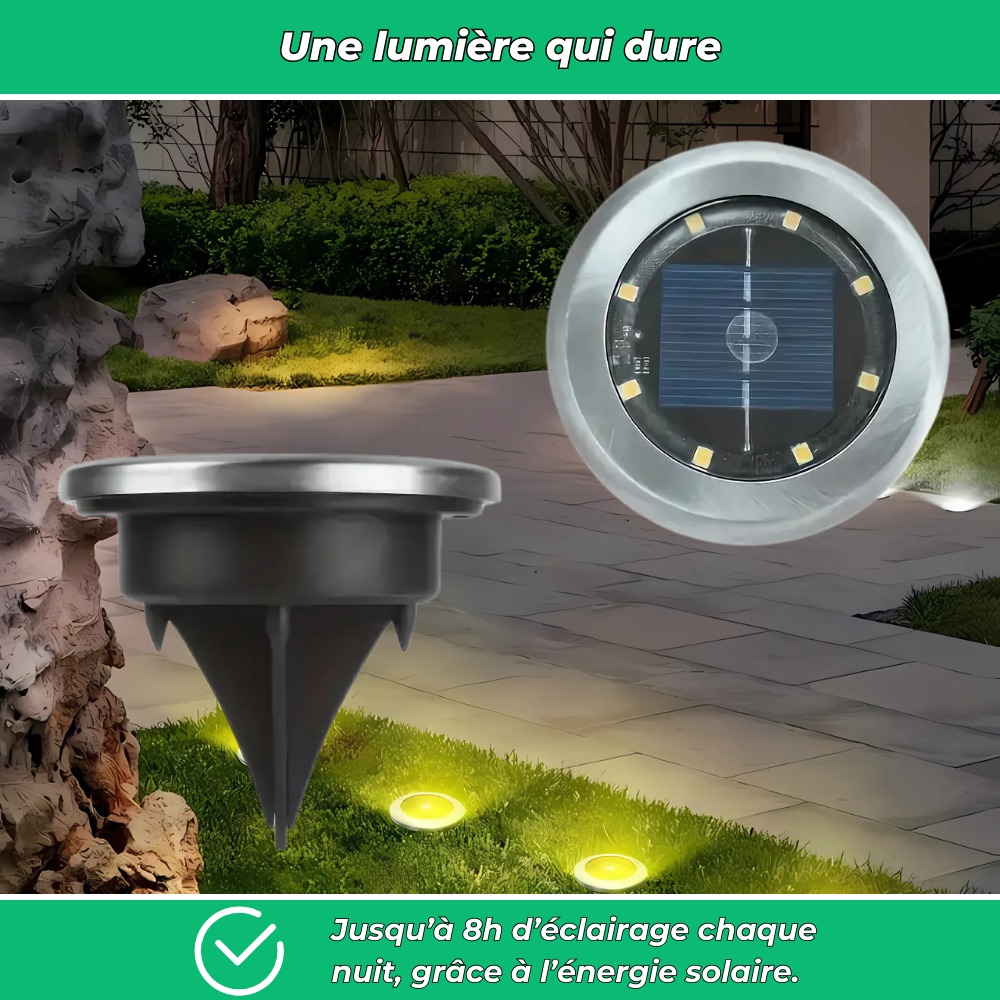 LumaStep – Éclairage solaire extérieur pour marches et bordures
