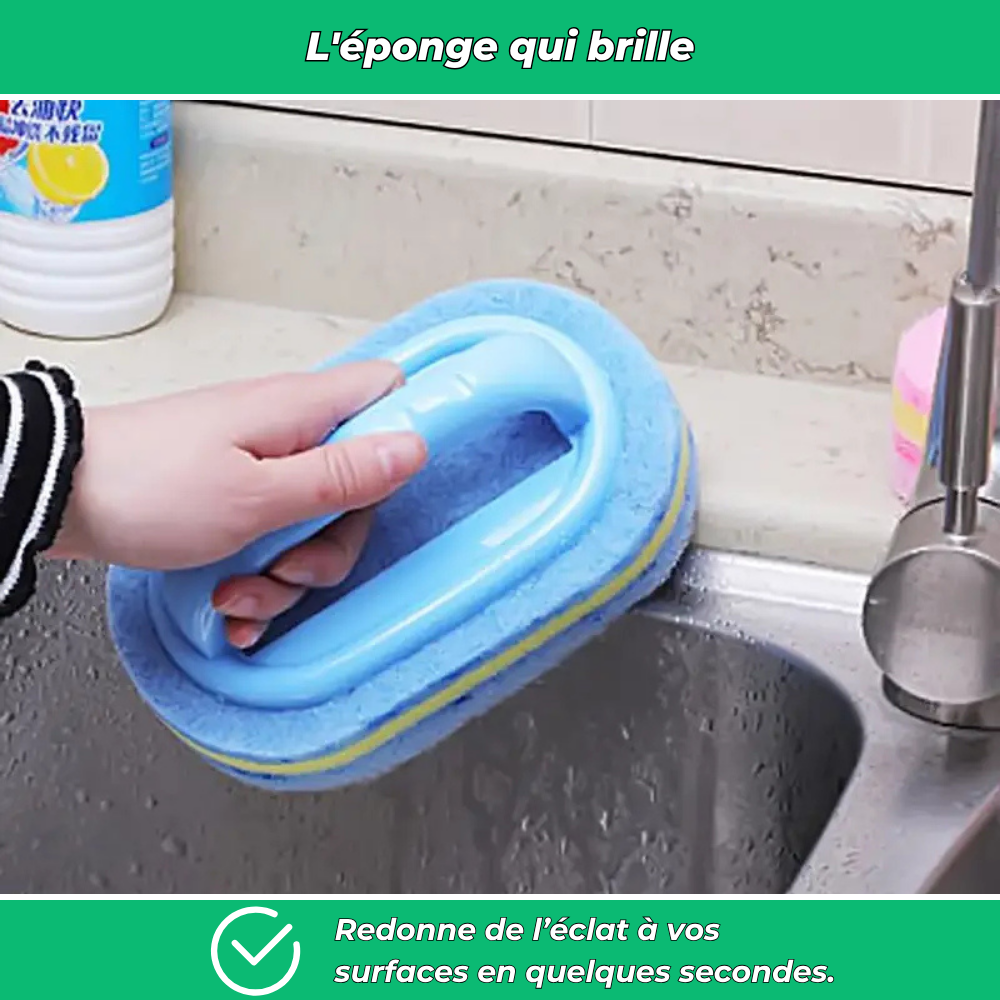 TotalClean – Éponge récurante anti-calcaire pour salle de bain et cuisine