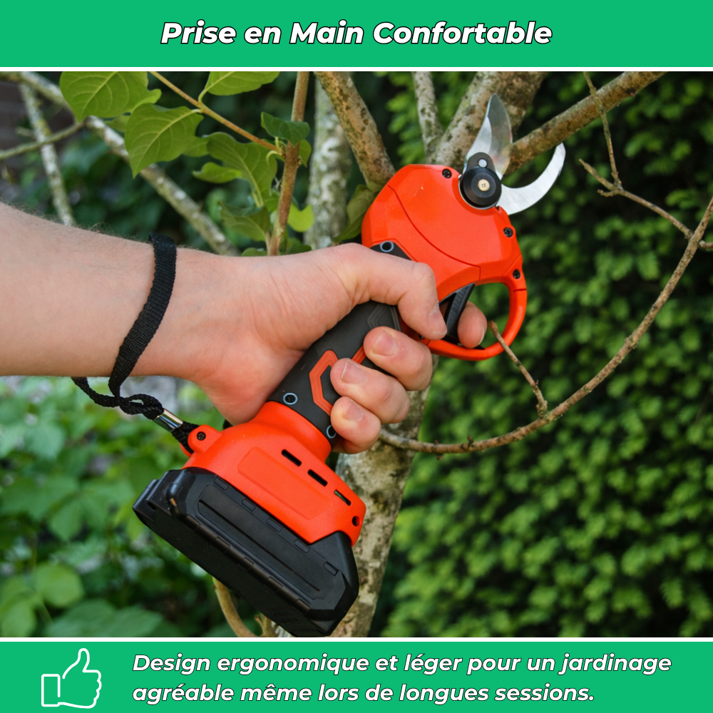S30 PRO Sécateur Électrique Sans Fil – Coupe Précise et Puissante pour Jardinage