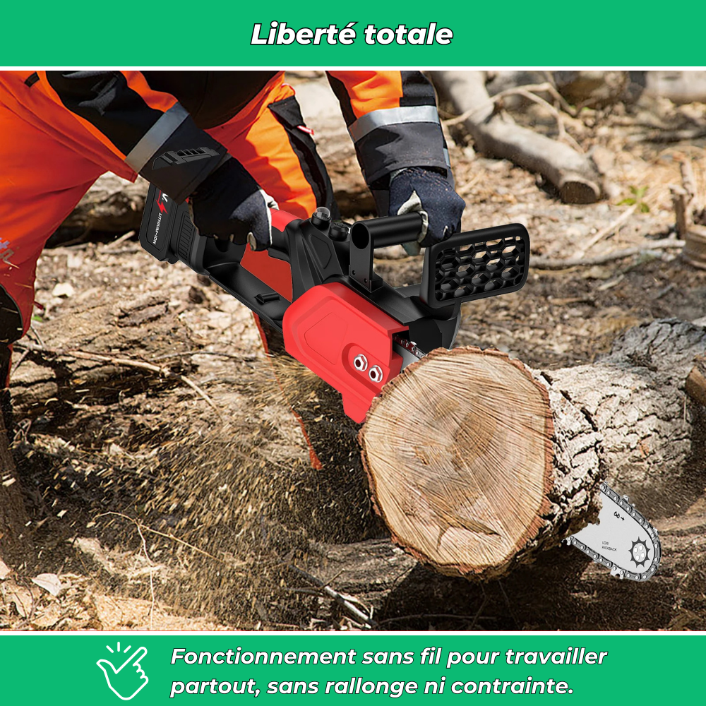 V80 PRO MAX | Tronçonneuse électrique sans fil 12 pouces à batterie lithium