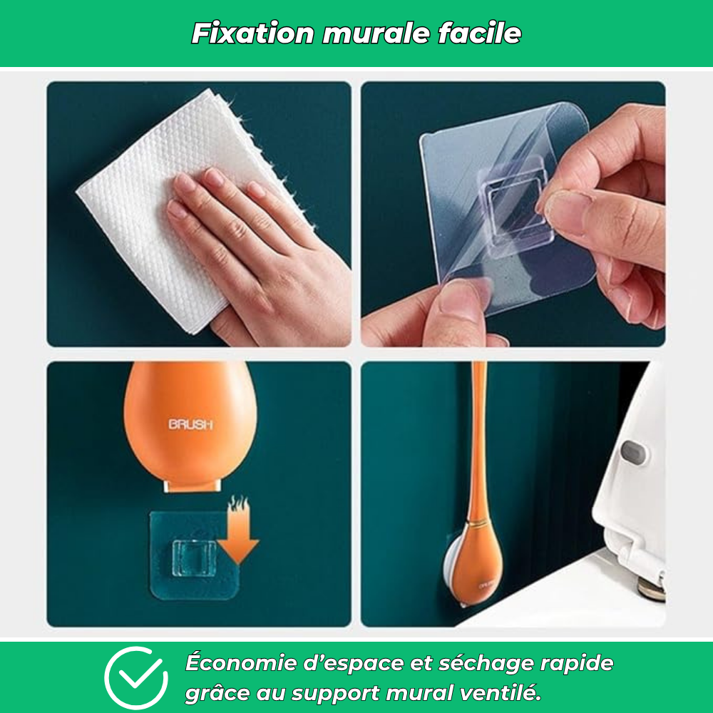 Brush™ | Brosse WC en silicone | Souple et hygiénique