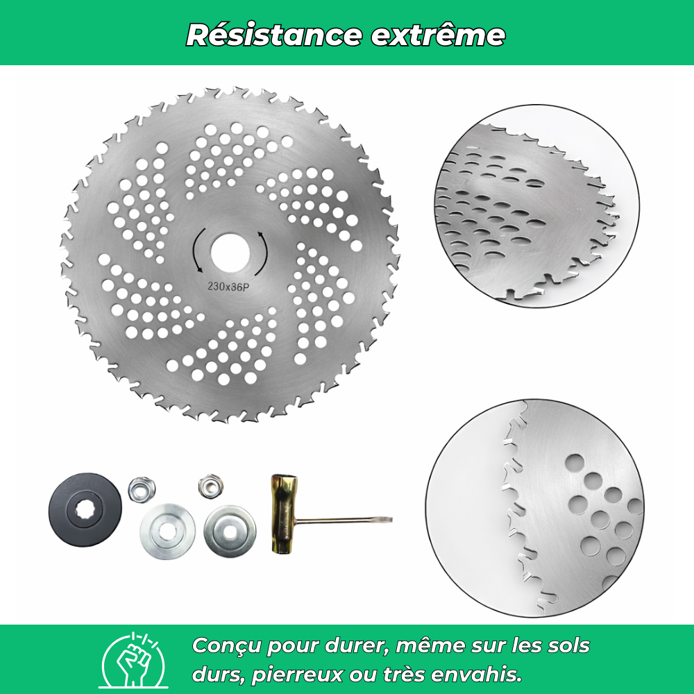 G90 PRO – Disque de débroussailleuse multifonctions indestructible