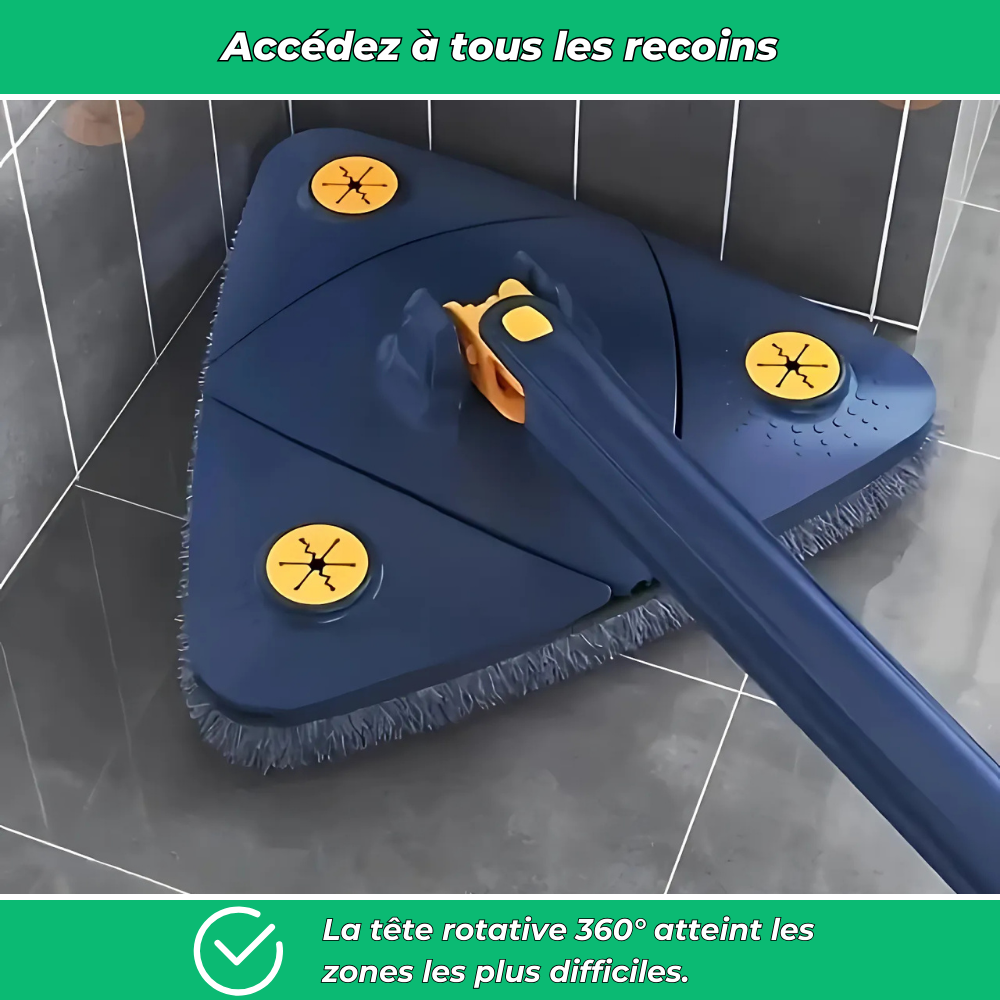 Clean'Mop | Vadrouille rotative 360° avec essorage mains libres