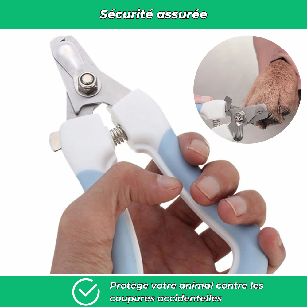 Coupe-griffes ergonomique pour chien et chat – Sécurité et confort de toilettage