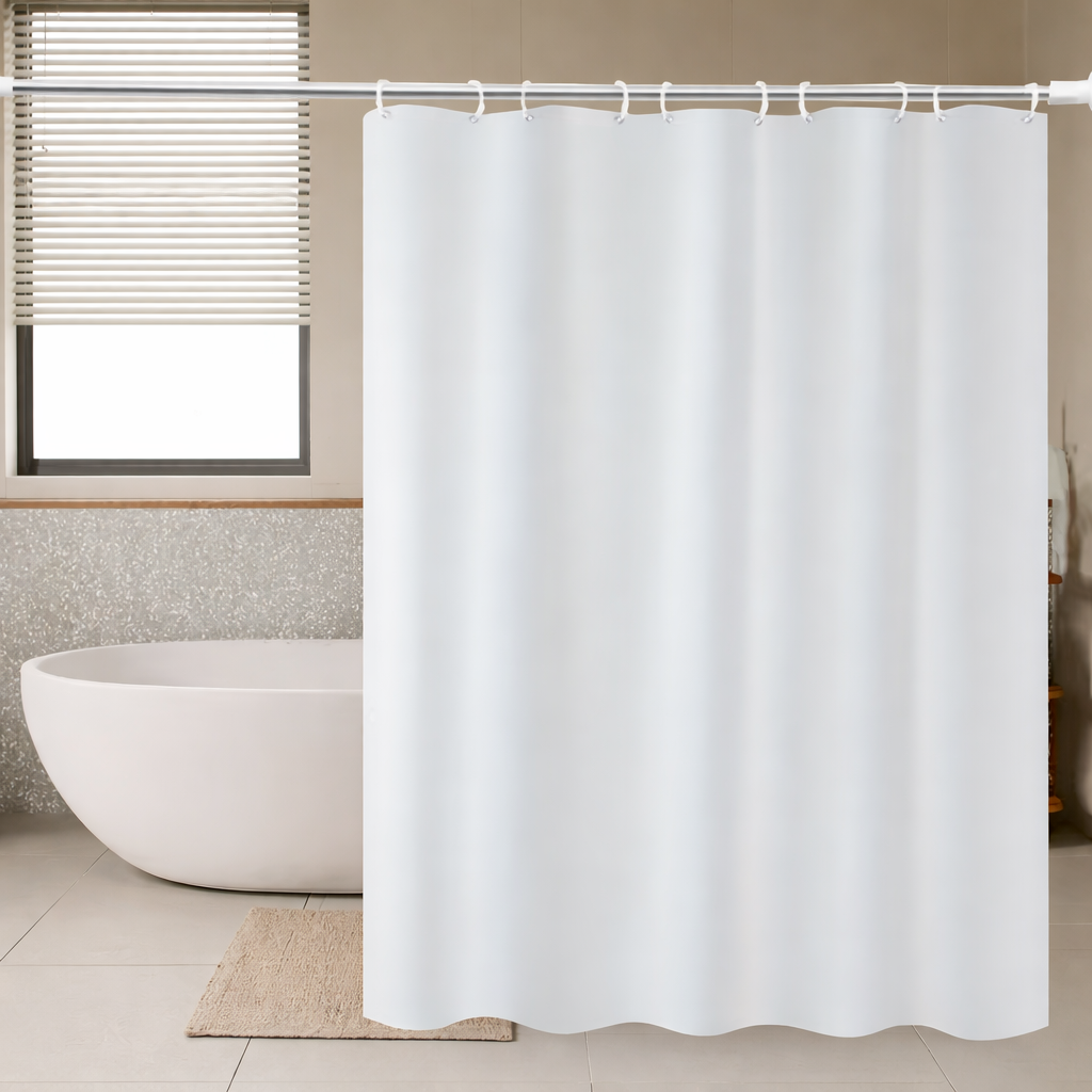 Rideau de Douche en Tissu Résistant à l’Eau et à la Moisissure – 180x200 cm Lavable