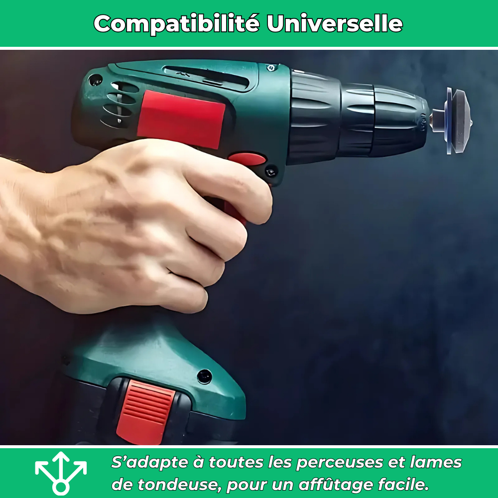 Aiguiseur pour Lames de Tondeuse – Affûtage Rapide pour une Coupe Nette et Précise