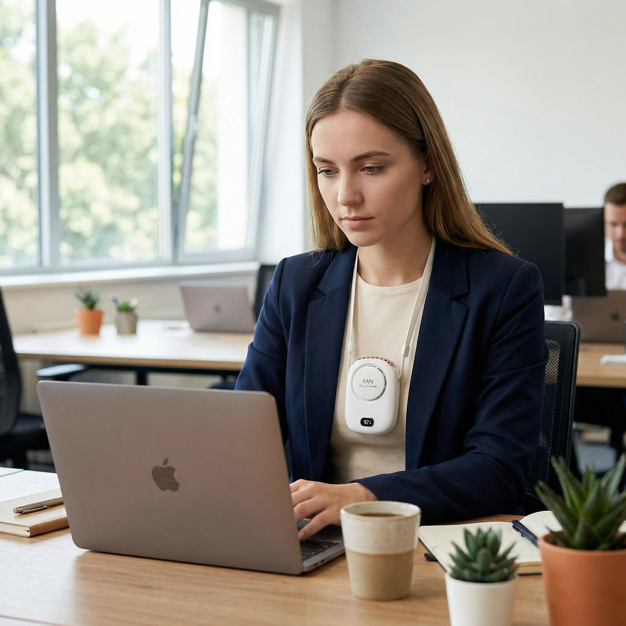 Mini Ventilateur de Cou Portable Rechargeable USB | Silencieux, Léger et Mains Libres pour Été et Voyage