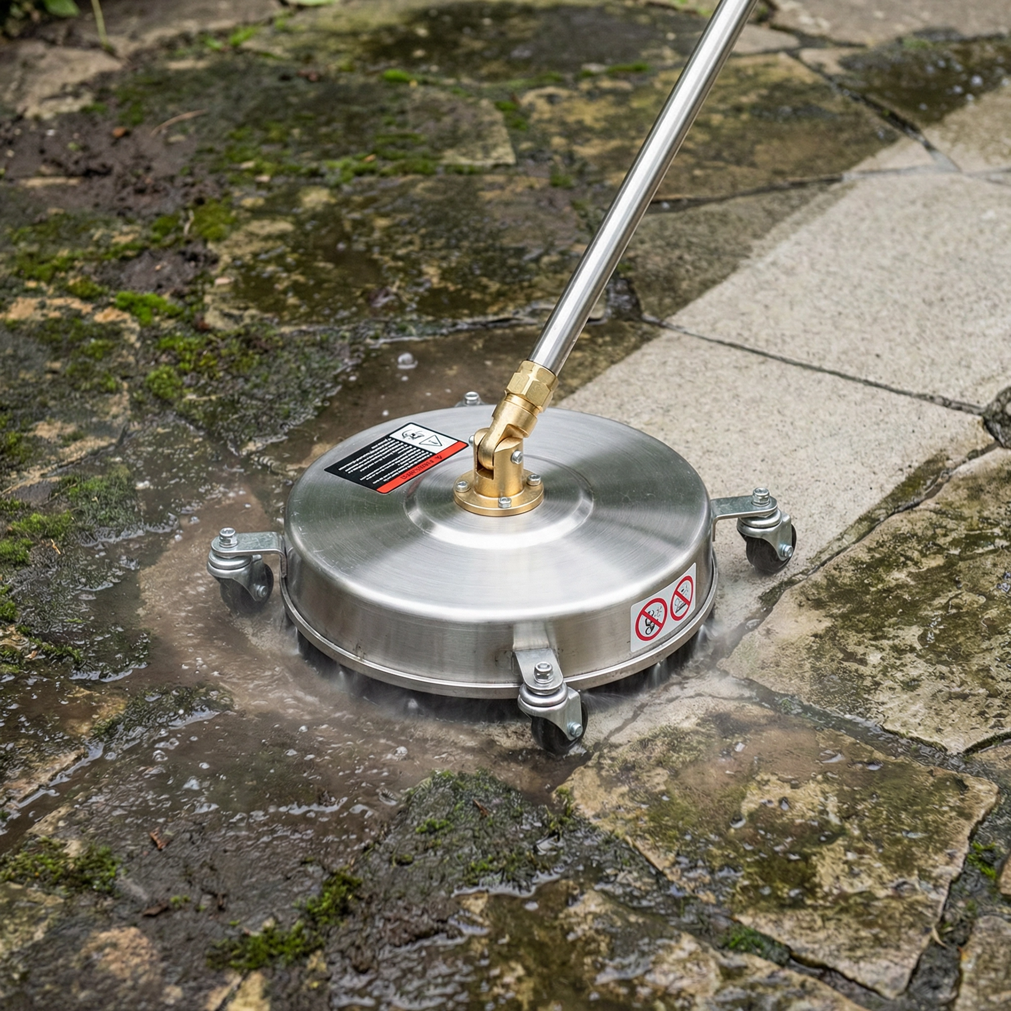 Nettoyeur Haute Pression Rotatif – Nettoyeur de Surface pour Terrasses & Allées 35 cm 4000 PSI
