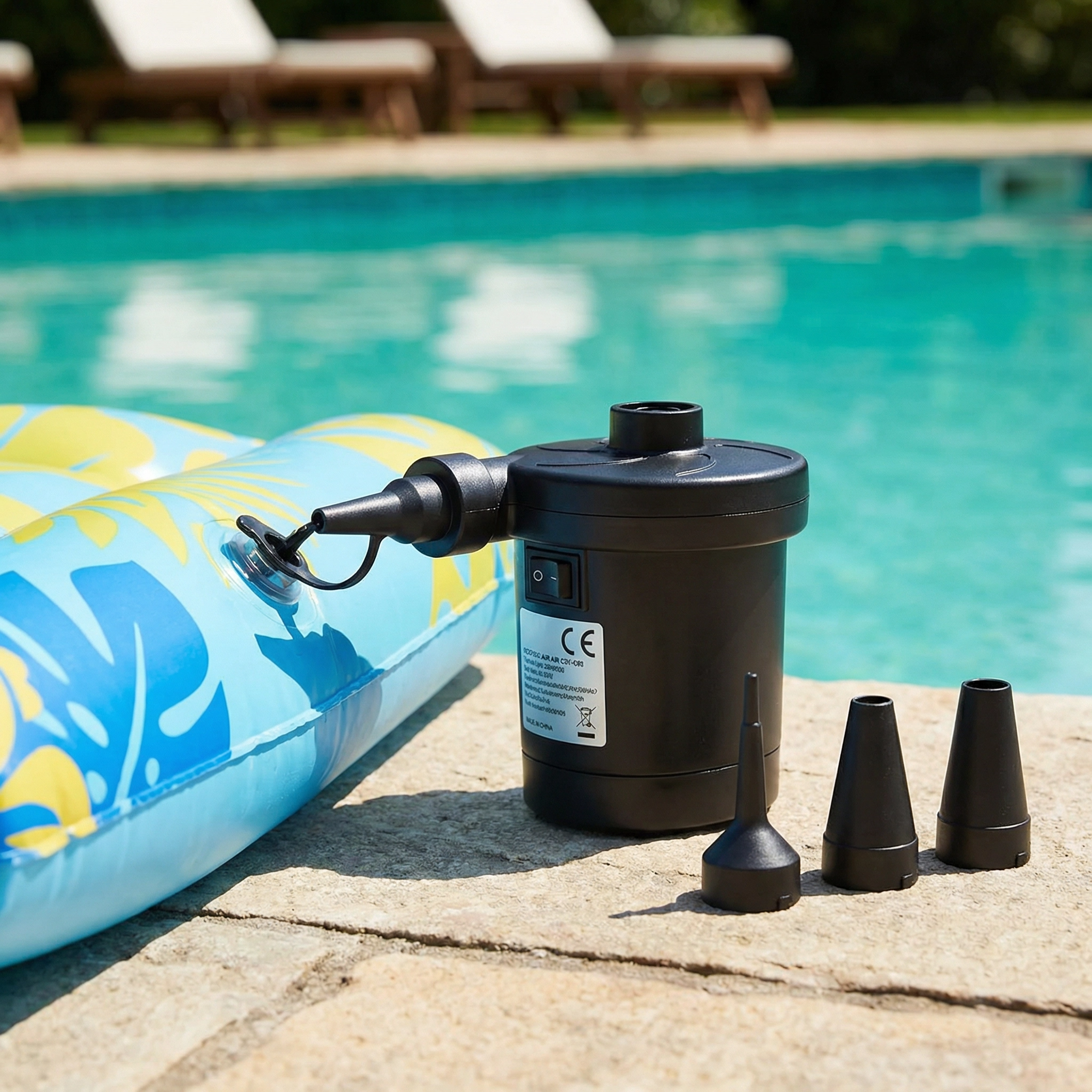 Pompe à Air Électrique Portable pour Matelas, Piscines et Gonflables – Gonflage Rapide & Compacte