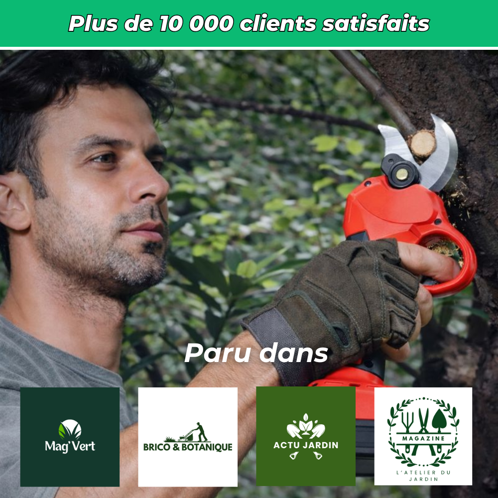 S30 PRO Sécateur Électrique Sans Fil – Coupe Précise et Puissante pour Jardinage