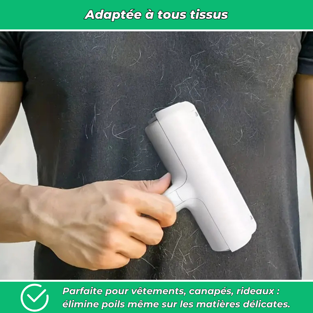 Brosse anti-poils réutilisable – Élimine poils de chiens et chats sur vêtements et meubles