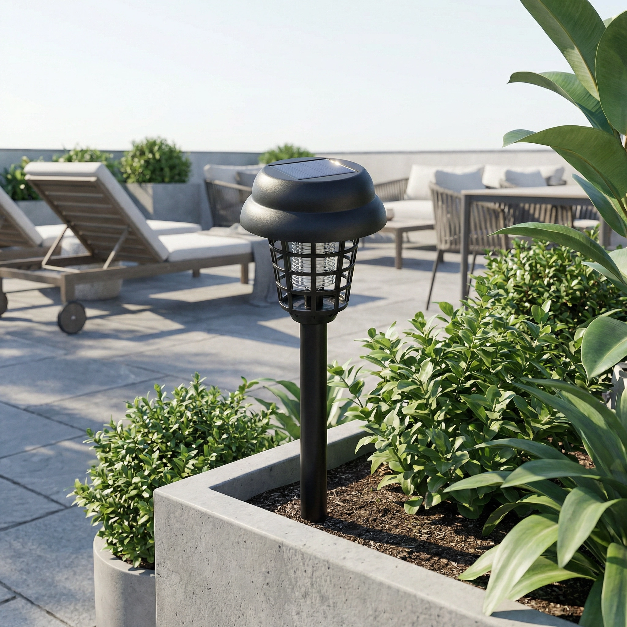 Lampe Solaire Anti-Moustiques Extérieure | Protection Efficace Jardin & Terrasse