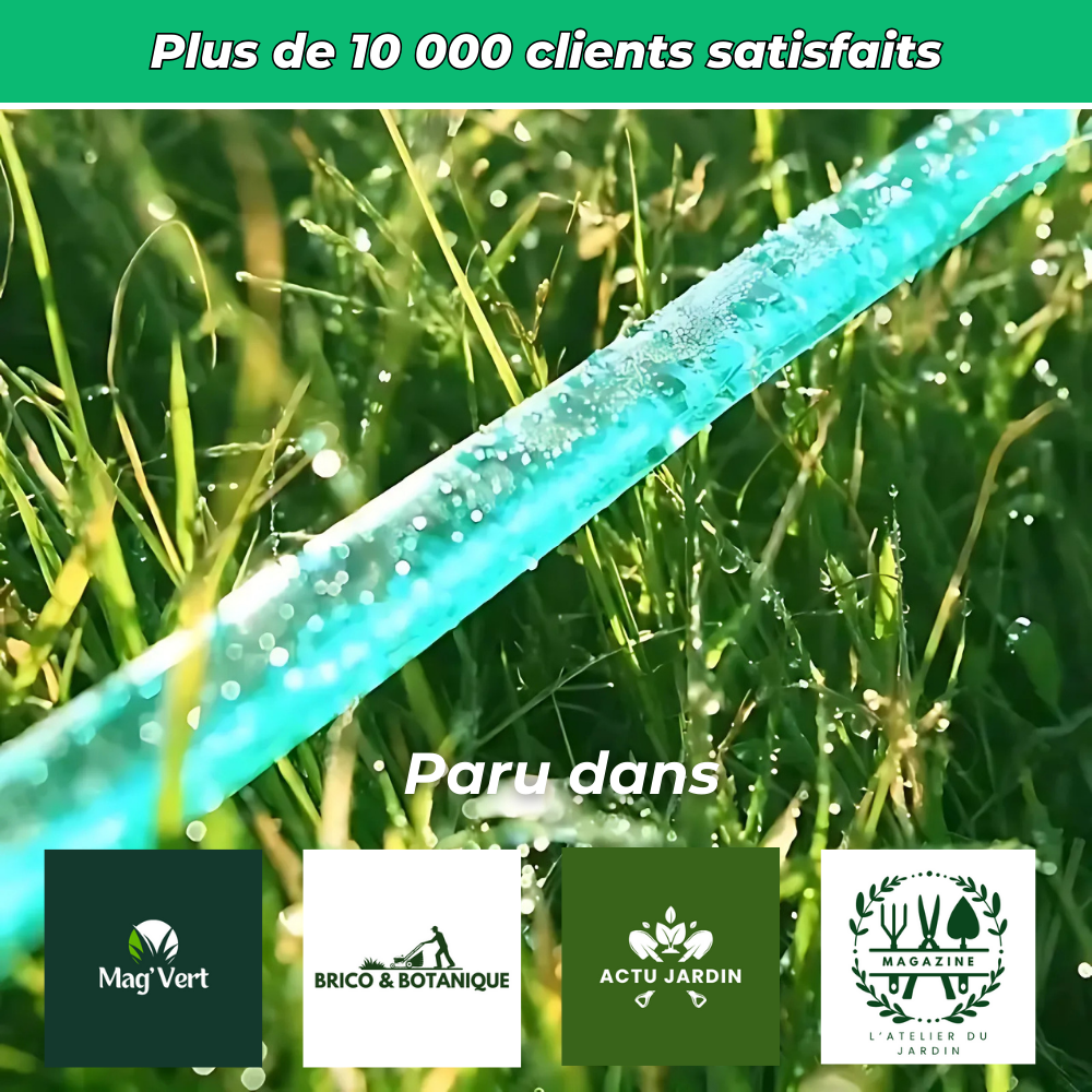 AquaJet – Tuyau d’arrosage au sol à jets d’eau pour jardin