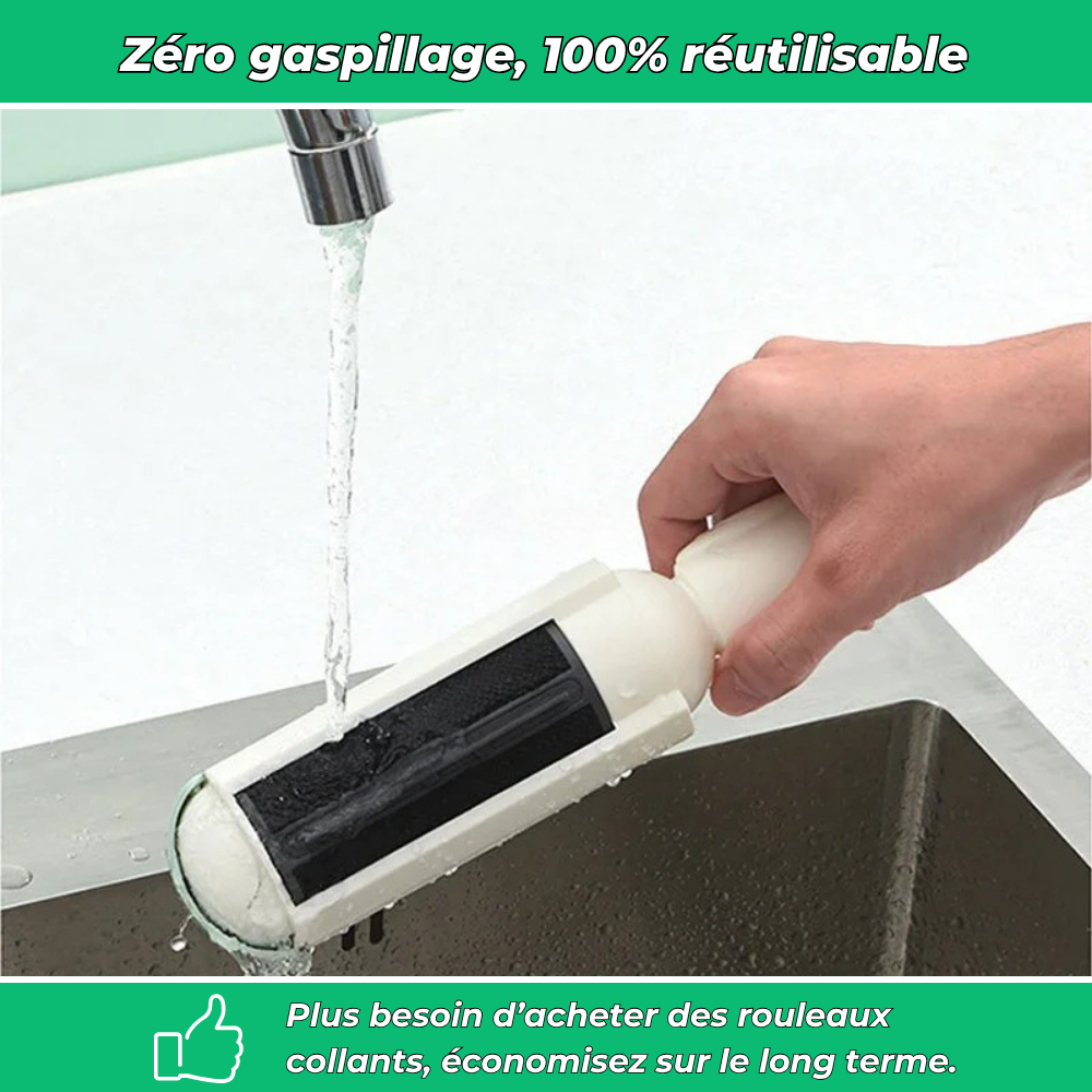 Rouleau RolliPet anti-poils d’animaux – Réutilisable et lavable pour textiles et meubles