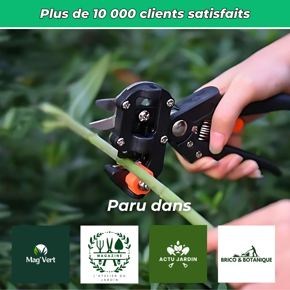 Kit d'Outils de Greffage 3 en 1 – Sécateur, Lames et Ruban pour Greffage Précis et Efficace