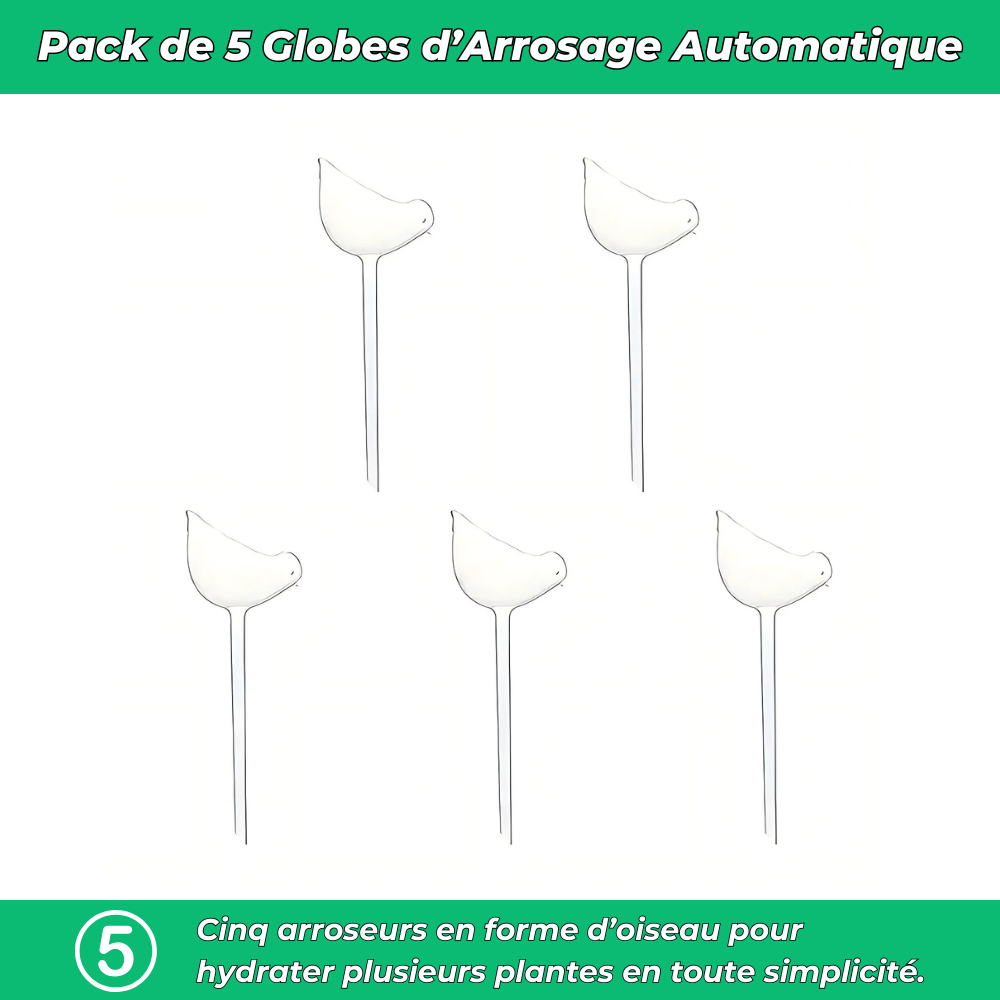 Arrosage Automatique en Forme d'Oiseau – Hydratation Continue pour Vos Plantes et Jardin