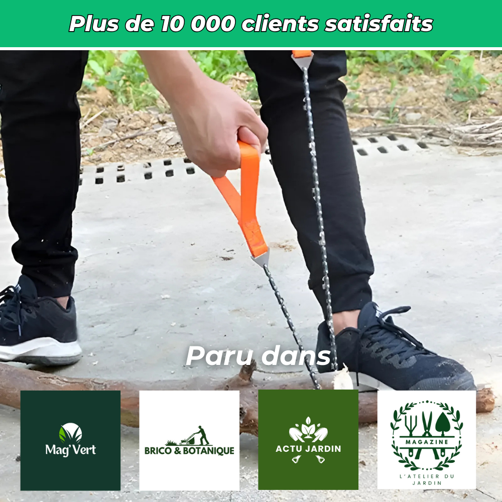 Tronçonneuse Manuelle Compacte – Coupe Rapide et Sans Effort pour Jardinage et Élagage