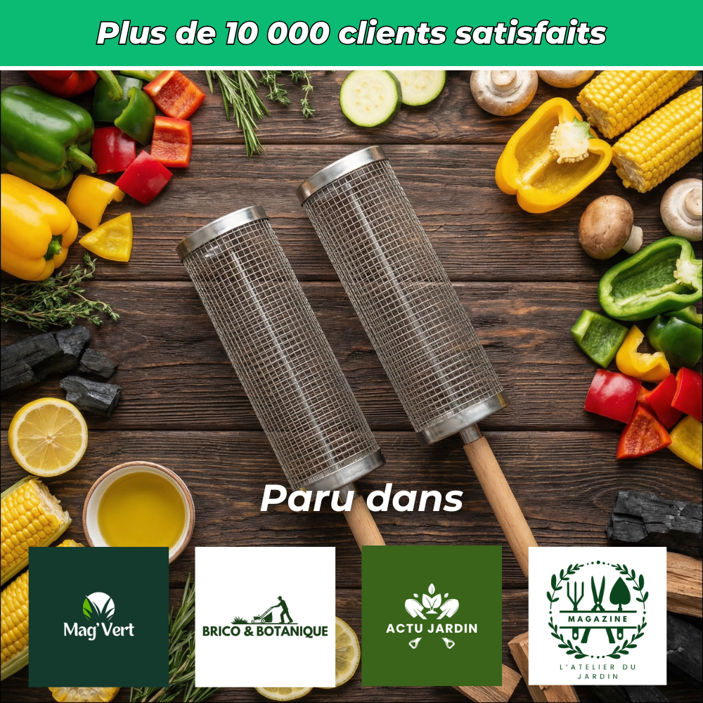 GrillMaster | Paniers inox pour cuisson au barbecue | 1+1 Offert
