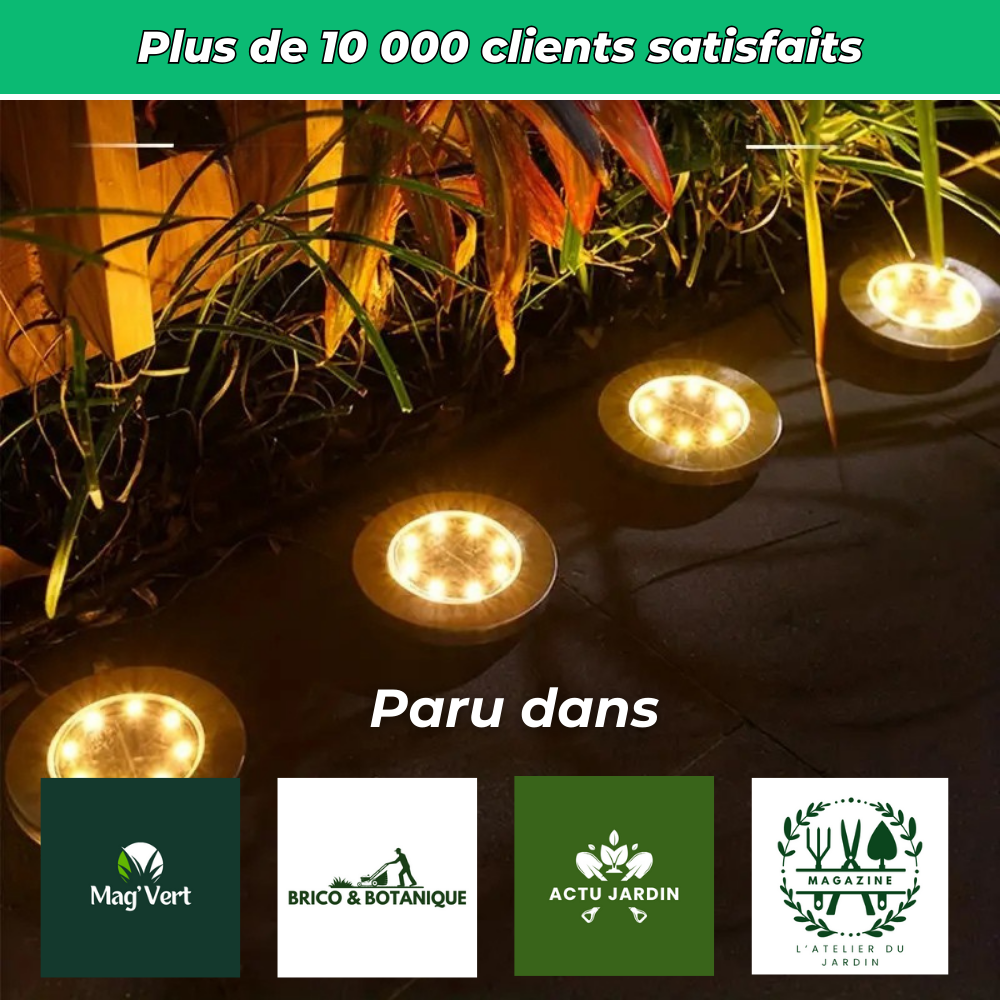 LumaStep – Éclairage solaire extérieur pour marches et bordures
