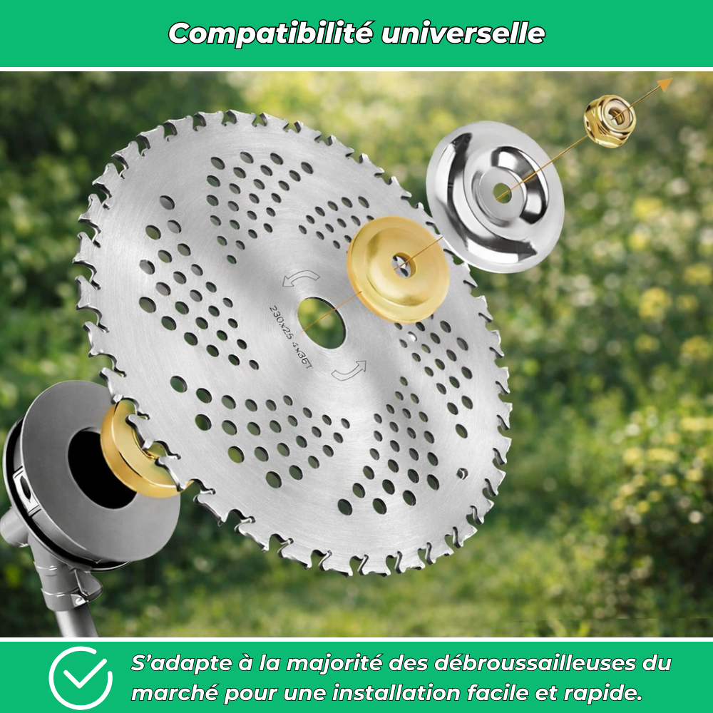 G90 PRO – Disque de débroussailleuse multifonctions indestructible