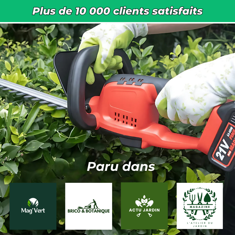 T80 PRO | Taille-Haie Sans Fil Ultra-Puissant | Découpes Précises pour Jardin et Taille de Haies