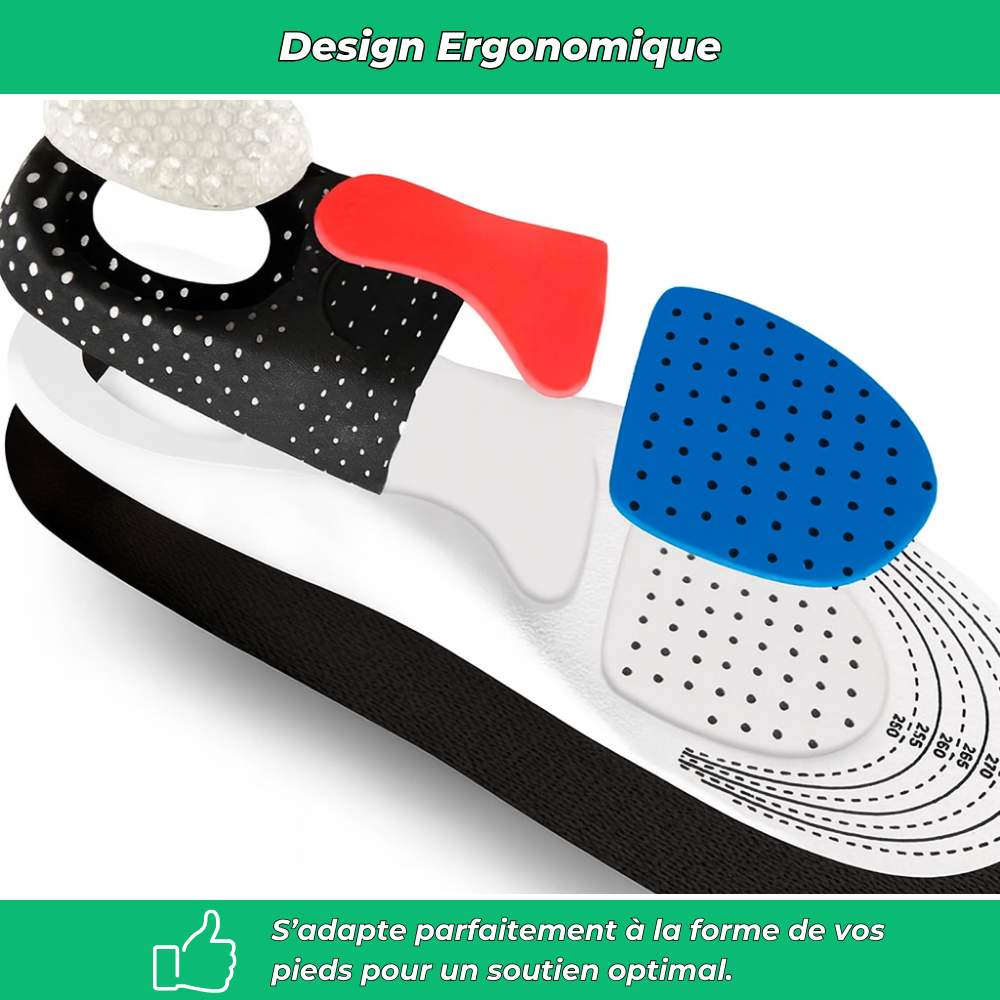 GelConfort Pro | Semelles à gel actif anti-fatigue, professionnelles.