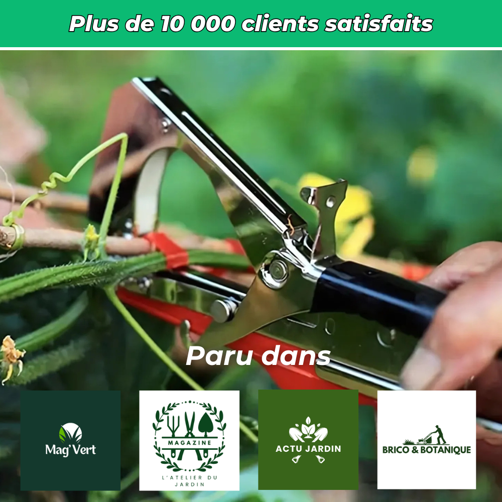 JardiClip Outil d'Attache pour Tiges de Plantes – Support Pratique pour Croissance des Plantes