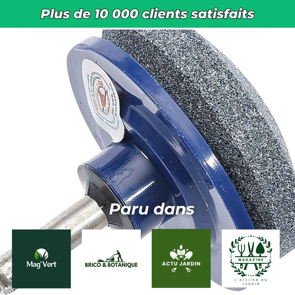Aiguiseur pour Lames de Tondeuse – Affûtage Rapide pour une Coupe Nette et Précise