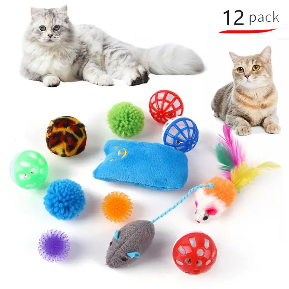Lot de jouets interactifs pour chat – Stimule la chasse et l’activité quotidienne