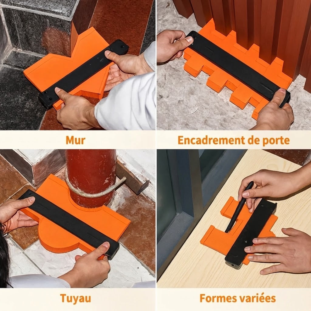 C90 Pro - Jauge de contour 25cm avec verrouillage